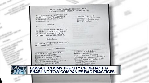 Lawsuit claims city of Detroit is enabling tow companies' bad practices