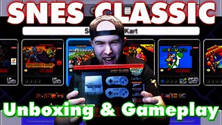 Super NES Classic Edition UNBOXING & First Look at Gameplay & Menus! (A Nostalgic Blast To The 90s)