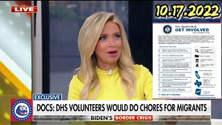 DHS report on volunteers doing chores for illegal immigrants