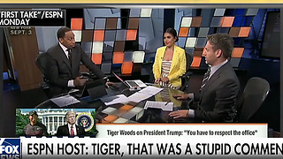 ESPN host slams Tiger Woods' 'respect' the presidency remark