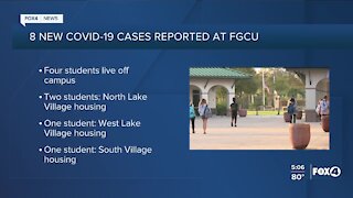 8 new COVID-19 cases reported at FGCU