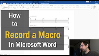 Recording a Macro in Microsoft Word - MS Word Macro Basics