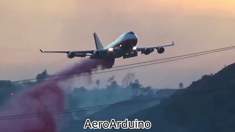 How Modified Giant #Aircraft Wildfires FireFighters Work #B747 #C130 #B737 #AeroArduino