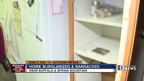 Family says home burglarized and ransacked