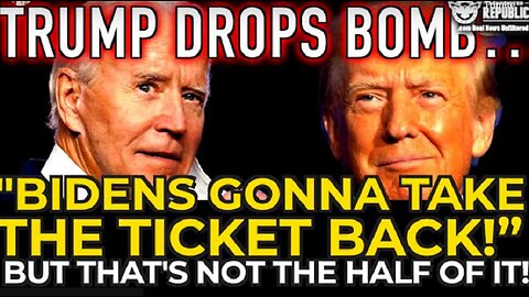 BOOM!!! Trump zrzuca bombę: „Biden zamierza odzyskać bilet!” To nie jest ...