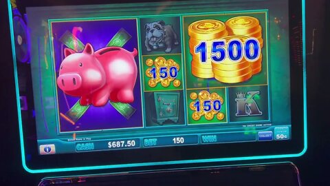 Midday BONUS Video - Piggy Bankin' $50 Bonus Game! Circa Resort & Casino! Jackpot Hand Pay!