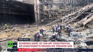 Nach Terroranschlag: Bislang 137 Tote, Crocus-Konzerthalle komplett ausgebrannt