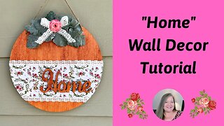 Home Wall Decor Tutorial ~ Everyday Home Decor ~ High End Look for Less! Fun & Easy Craft