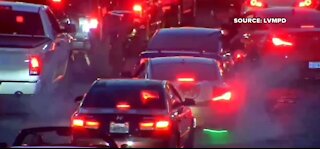 Burnouts on the Las Vegas Strip