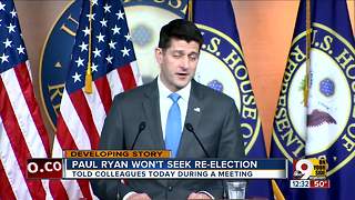 Paul Ryan won't seek re-election