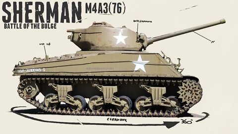 M4A3(76) Sherman - Walkaround - Clervaux - Battle of the Bulge.