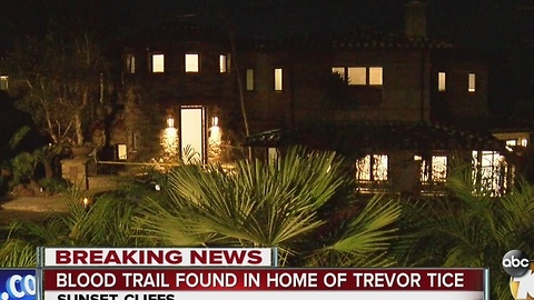 Blood trail found in home of Trevor Tice