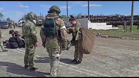 Surrender of hundreds of Azov battalion fighters from Azovstal, Mariupol