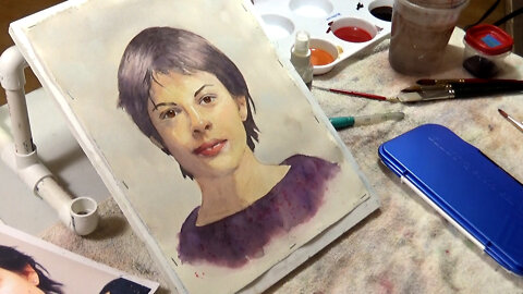Watercolor Portrait Demonstration