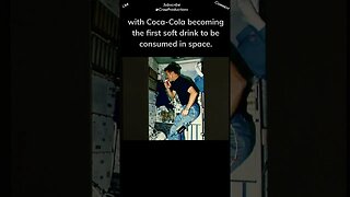 Coca Cola was the first soft drink to be consumed in space #cocacola #shorts
