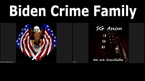 SG Anon & Patriot Underground Great Intel "Biden Crime Family"