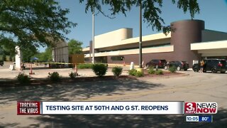 Testing Site at 50th and G St. Reopens