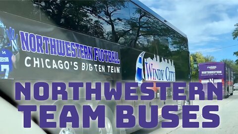 Northwestern University Wildcats Football Team Buses
