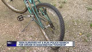 'I’m so grateful she wasn’t hurt worse,' says mother of teen injured in hit-in-run while riding bike