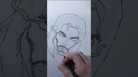 Drawing BRZRKR by Keanu Reeves and Matt Kindt SHORT