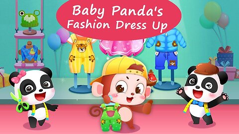 Baby Panda Fashion Dress up - Making a Beautiful Purple Scarf - KidsBabyBus