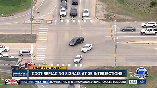 Traffic lights going high tech at 35 intersections