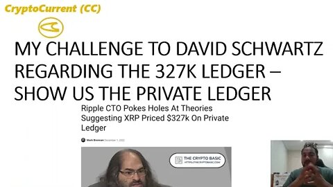 MY CHALLENGE TO DAVID SCHWARTZ: SHOW US THE PRIVATE LEDGER