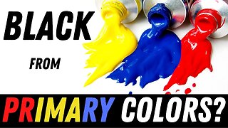 Make your own black with red, yellow, and blue! Acrylic pour paint mixing secrets.