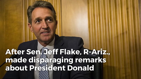 Jeff Flake Calls Trump Rallies ‘Spasms Of A Dying Party,’ Then James Woods Sets Him Straight