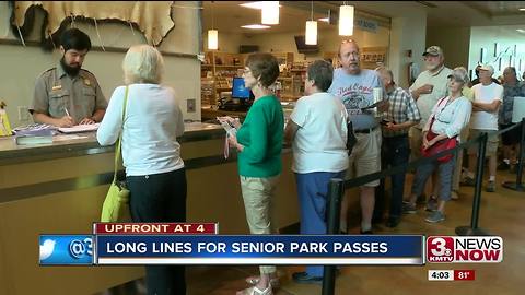 Long lines at the National Park Service for $10 pass 4p.m.