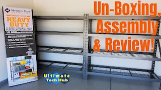 How To Assemble A 4 Shelf Storage Rack-Members Mark Storage Rack