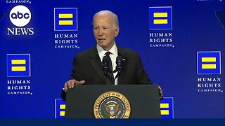 Biden addresses attacks in Israel at Human Rights Campaign dinner