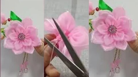 Blossom Beauty: DIY Flower Hair Clip."