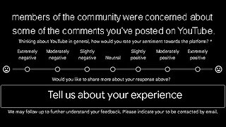 YouTube Creator Community Outreach Team Survey purge caused by concern flagged comments & ghost ban?