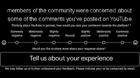 YouTube Creator Community Outreach Team Survey purge caused by concern flagged comments & ghost ban?