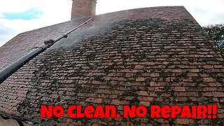 Customers Roofer REFUSED To Replace Damaged & Spalled Roof Tiles Until The Roof MOSS Was REMOVED!!