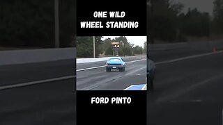 One Wild Wheel Standing Ford Pinto! Full Send Wheelie! #shorts