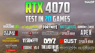 RTX 4070 Test in 20 Games - 1440p