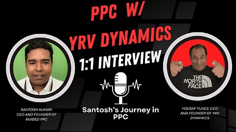 Founder and CEO of Guided PPC: Santosh Kumar. His Journey and POV on the PPC industry
