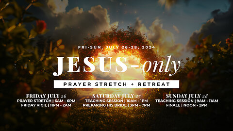 JOPC D1S1 | July 26, 2024 | JESUS - Only prayer Conference