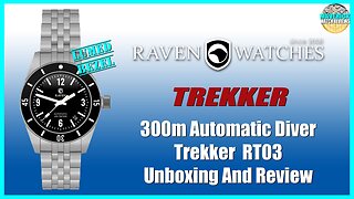 Decent Microbrand | Raven Trekker 300m Automatic Diver RT03 Microbrand Unbox & Review