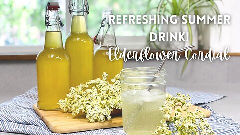 How To Make Real English ELDERFLOWER CORDIAL | Foraging Elderberry Plants @RowesRising