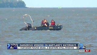Dangerous weekend on the water: 1 found dead, 3 still missing