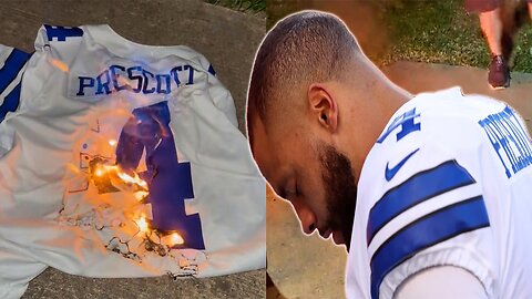 Cowboys fans LOSES IT & BURN Dak Prescott's jersey! Dak's comments sound like he is DONE in Dallas!