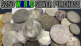 $250 SILVER World Coin Collection Unboxing - Bought From A Local Coin Dealer