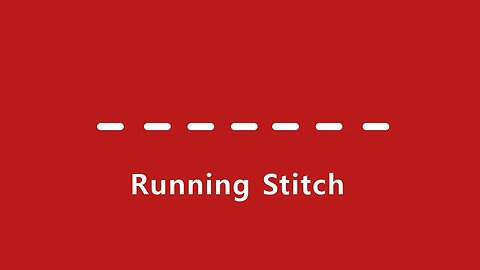 Learn to Stitch by Hand - Running Stitch