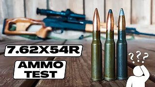 7.62x54R Ammo Test [PSL 54 semi-auto]