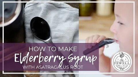 How to Make Elderberry Syrup with Astragalus Root