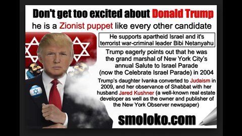 The Zionist trump cult that will lead you back into the USSR.