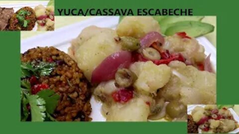 Puerto Rican Recipes: Yuca Cassava Escabeche